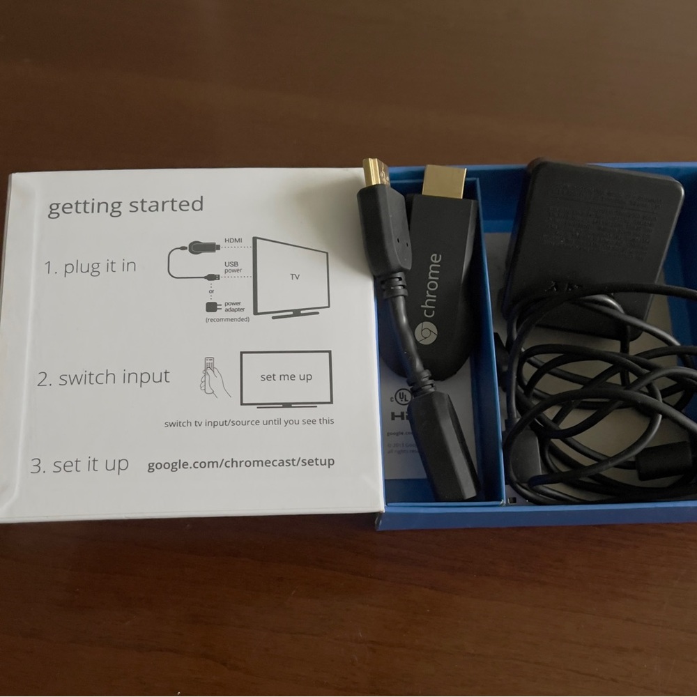 Google Chrome Cast 1st Generation H2G2 - 42 HDMI Media Streamer